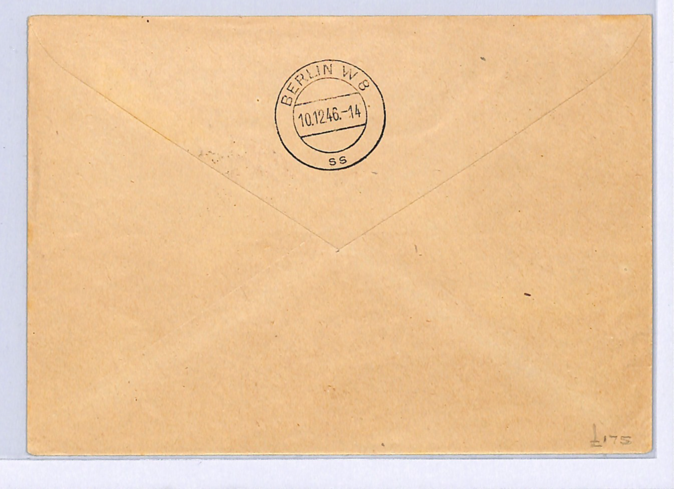 GERMANY Allied Occ Cover 1946 MINI-SHEET (5m) *IMPERF* Berlin Expo CDS Reg WA332 - Image 3