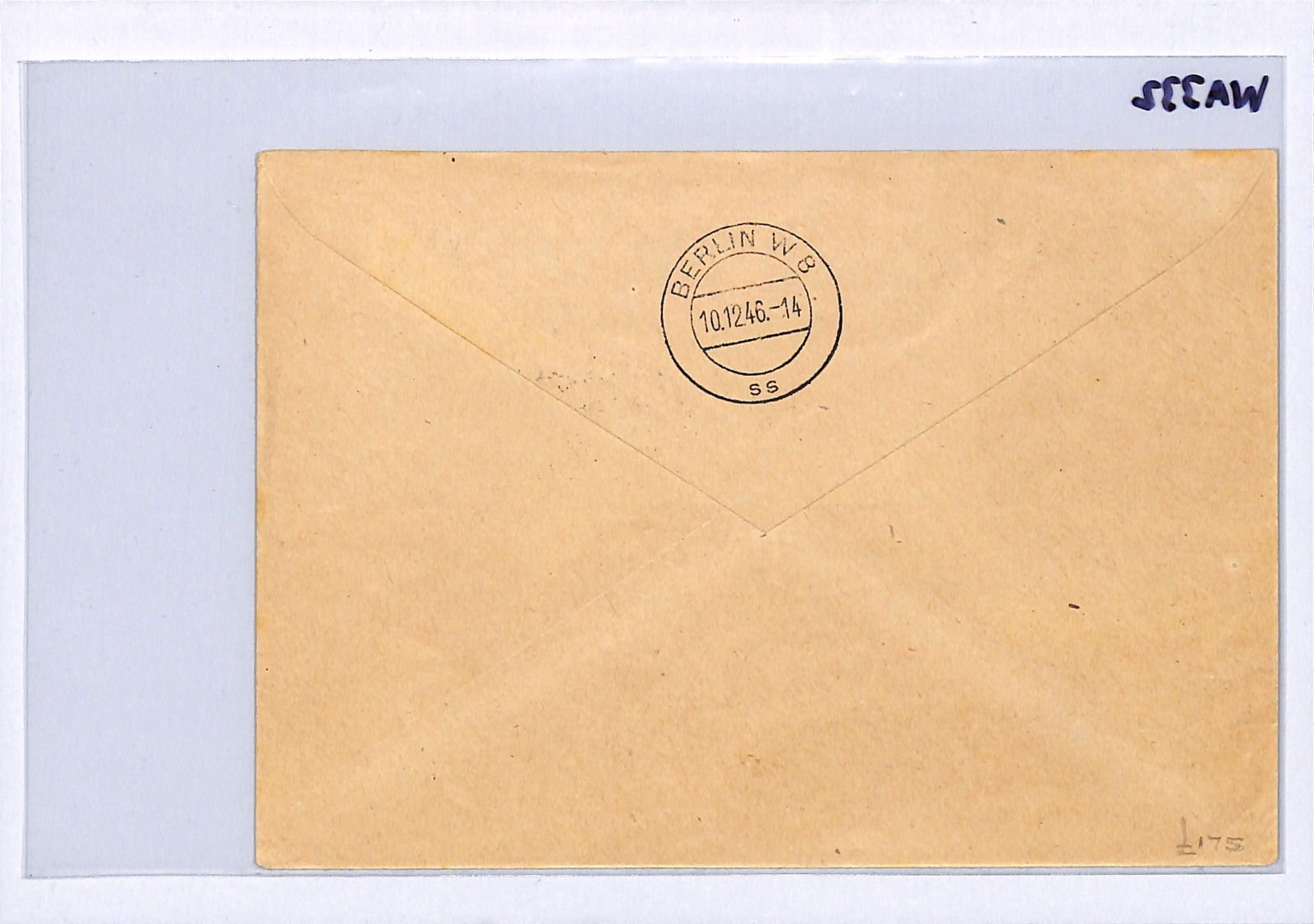 GERMANY Allied Occ Cover 1946 MINI-SHEET (5m) *IMPERF* Berlin Expo CDS Reg WA332 - Image 7
