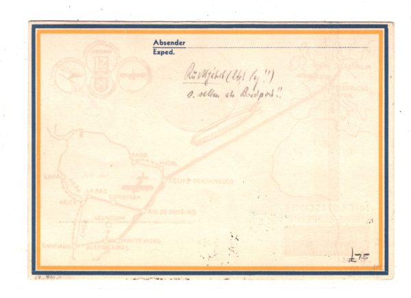 GERMANY An Bord ZEPPELIN Air 1m Card *6.SÜDAMERIKAFAHRT* 1932 LIGHTHOUSE KZ273 - Image 4