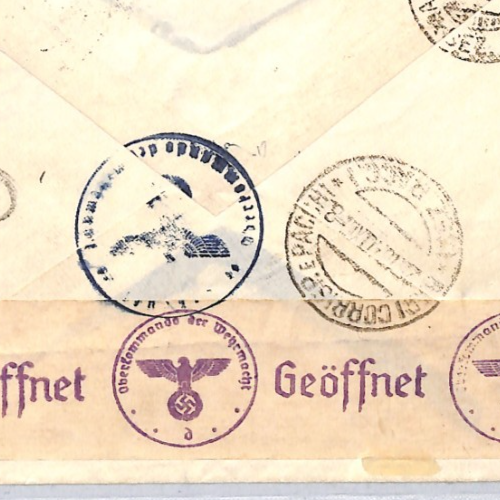 GERMANY Austria WW2 Cover 42+108pf *CHARIOT RACE* 1940 Reg Villach HORSES ZV282 - Image 6