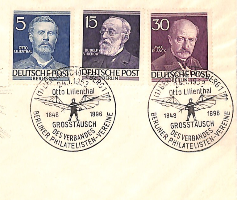 GERMANY BERLIN 1953 FDC Famous Berliners NEW VALUES Illustrated First Day WA367 - Image 2