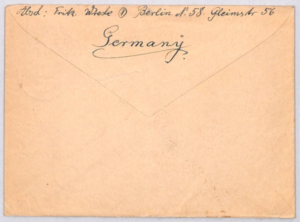 GERMANY (BERLIN) 30pf *GOETHE* Used 1949 CDS Cover USA POETRY {samwells}YG288 - Image 4