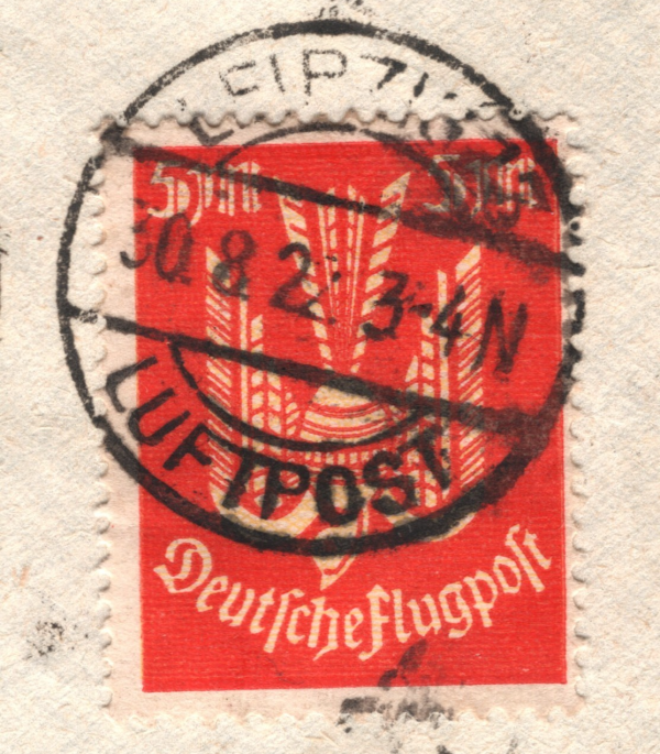 GERMANY Cover 1922 Air Mail *CARRIER PIGEON* Set 5m Leipzig-Bremen BIRDS XF326 - Image 3