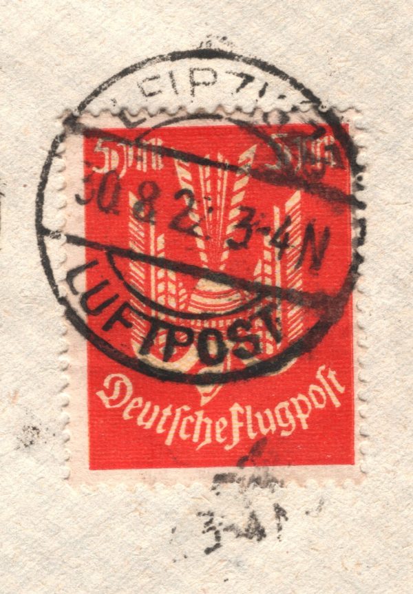 GERMANY Cover 1922 Air Mail *CARRIER PIGEON* Set 5m Leipzig-Bremen BIRDS XF326 - Image 6
