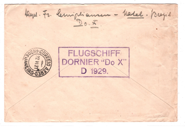 GERMANY Cover 1930 DORNIER *Do X* FIRST FLIGHT Kapt Christansen KOMMANDO KZ324 - Image 4