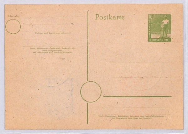 GERMANY Cover 1948 *DOVE OF PEACE* 5m HIGH VALUE SET Stationery Card BIRDS YG313 - Image 4