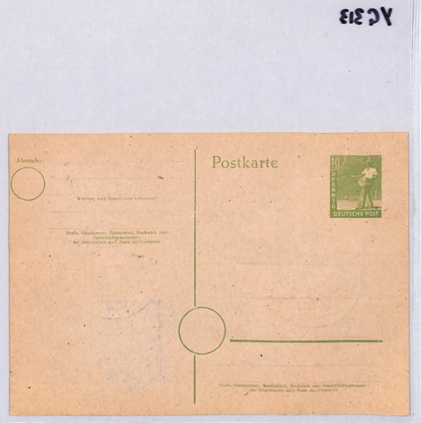 GERMANY Cover 1948 *DOVE OF PEACE* 5m HIGH VALUE SET Stationery Card BIRDS YG313 - Image 10