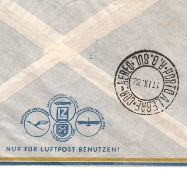 GERMANY Cover GRAF ZEPPELIN Air *6.SÜDAMERIKAFAHRT* 1932 Brazil LIGHTHOUSE KZ286 - Image 6
