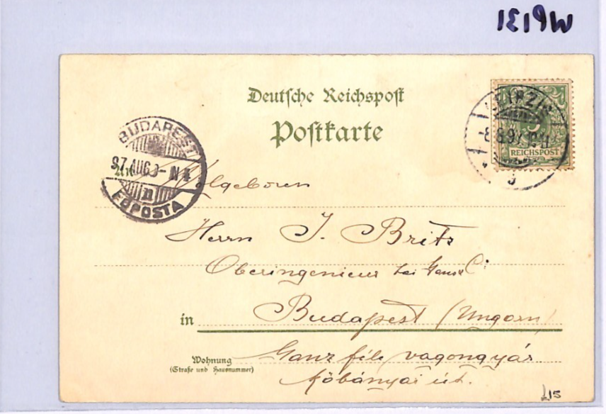 GERMANY EXHIBITION Postcard *Leipzig Austellung* 1897 Chromo Hungary WP131 - Image 11