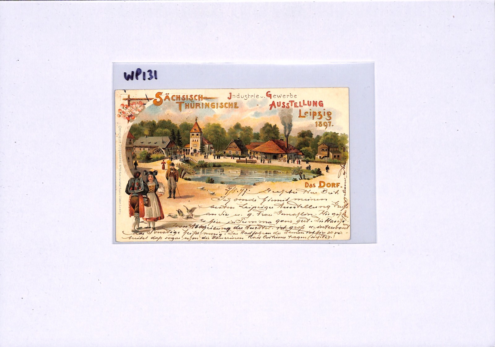GERMANY EXHIBITION Postcard *Leipzig Austellung* 1897 Chromo Hungary WP131 - Image 12