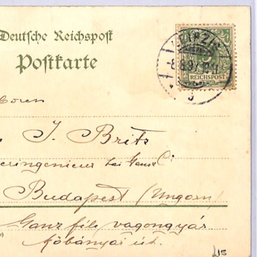 GERMANY EXHIBITION Postcard *Leipzig Austellung* 1897 Chromo Hungary WP131 - Image 5