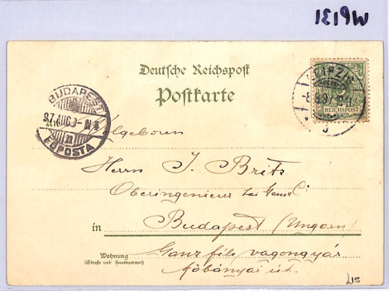 GERMANY EXHIBITION Postcard *Leipzig Austellung* 1897 Chromo Hungary WP131 - Image 9