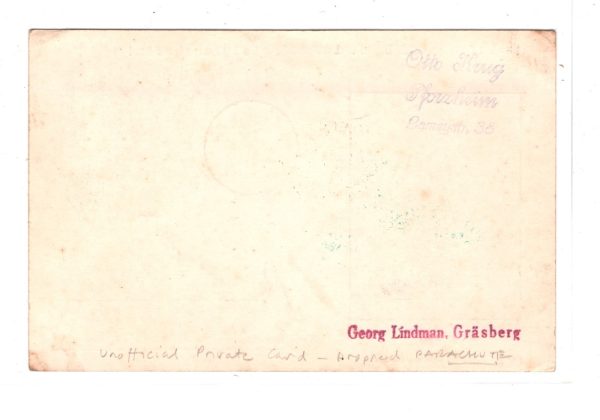 GERMANY Lindman ILLUSTRATED Card ZEPPELIN Air*DROP MAIL* 1930 FAHRT OSTSEE KZ322 - Image 4