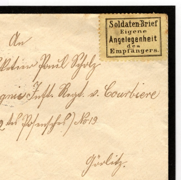 GERMANY Military 1892 Cover *SOLDATEN-BRIEF* Stamp/Label Niederh'dorf CDS MC362