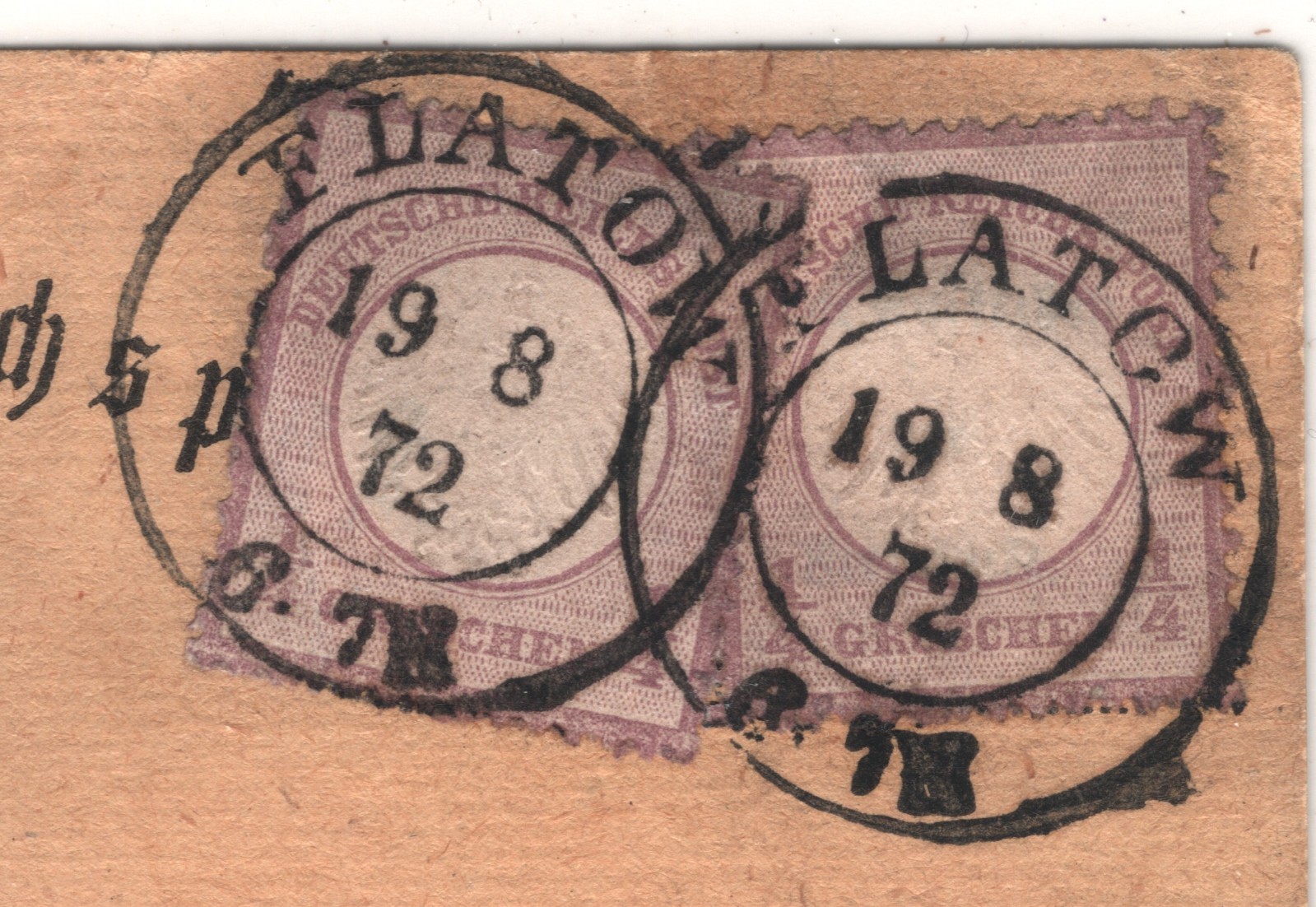 GERMANY (POLAND) Card 1872 *Flatow* (Złotów) 1/4gr EAGLE Scott.1 Cat $360+ XT292 - Image 14