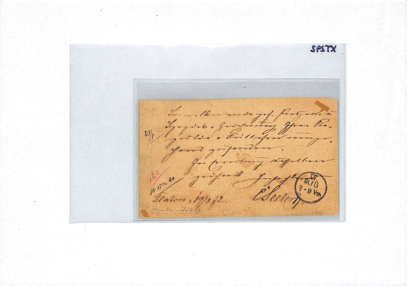 GERMANY (POLAND) Card 1872 *Flatow* (Złotów) 1/4gr EAGLE Scott.1 Cat $360+ XT292 - Image 16