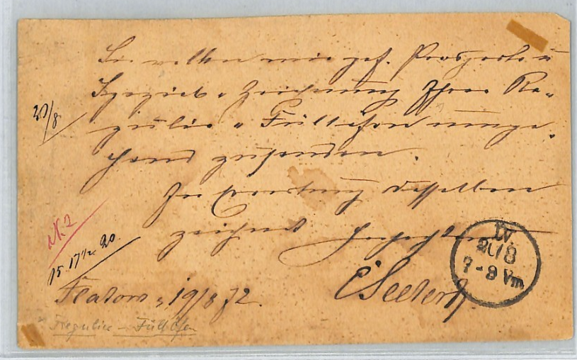 GERMANY (POLAND) Card 1872 *Flatow* (Złotów) 1/4gr EAGLE Scott.1 Cat $360+ XT292 - Image 6