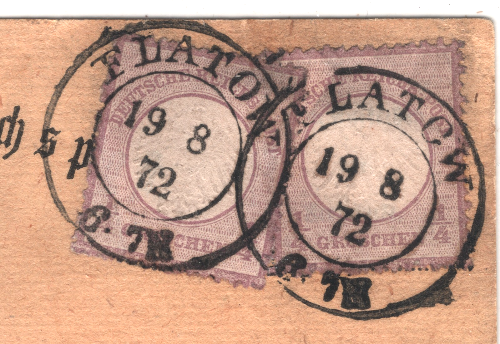 GERMANY (POLAND) Card 1872 *Flatow* (Złotów) 1/4gr EAGLE Scott.1 Cat $360+ XT292 - Image 7