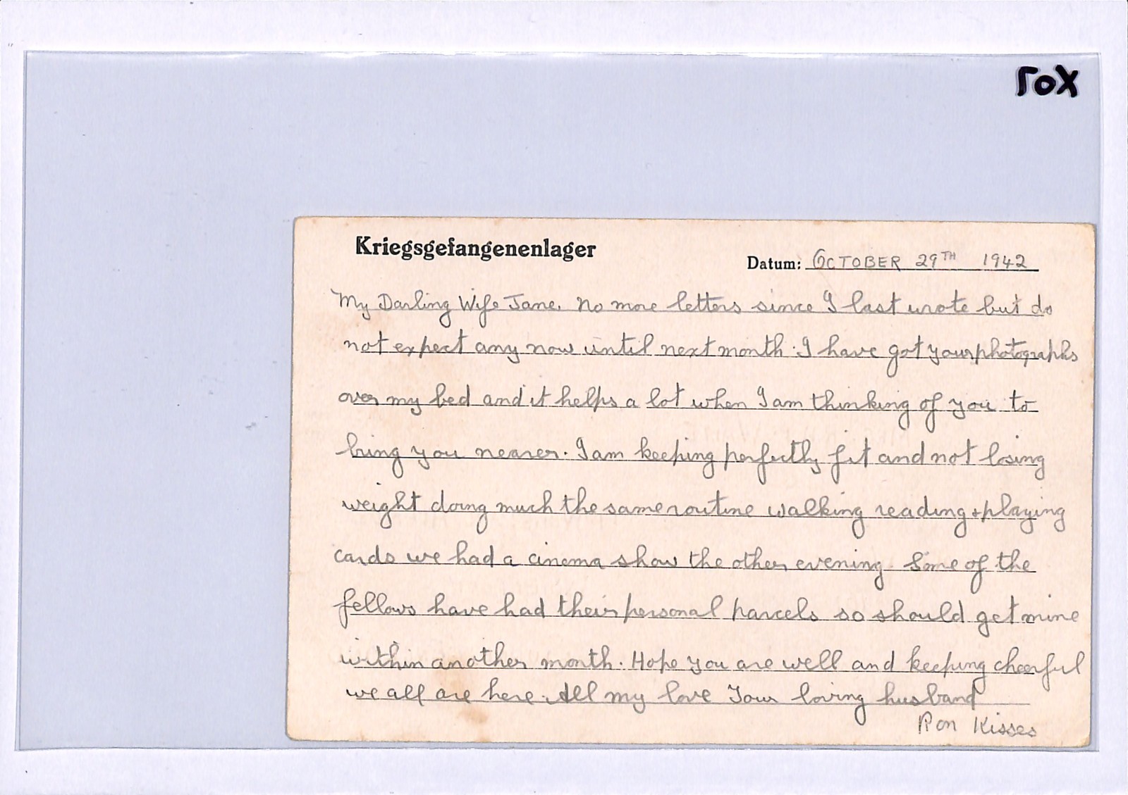 GERMANY (Poland) WW2 GB RAF POW Card STALAG *LUFT 3* Imprint 1942 Guildford X07 - Image 11