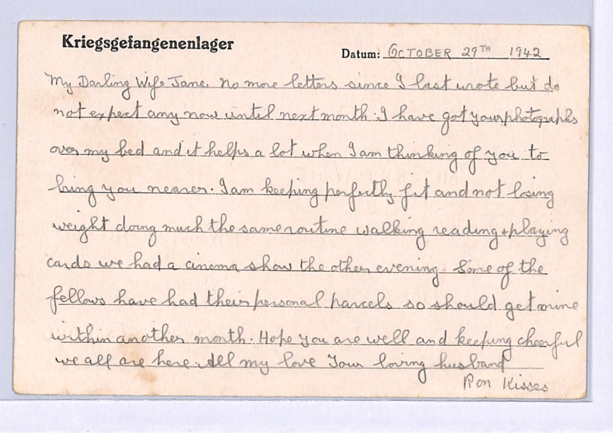 GERMANY (Poland) WW2 GB RAF POW Card STALAG *LUFT 3* Imprint 1942 Guildford X07 - Image 4