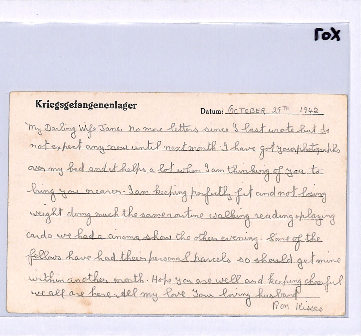 GERMANY (Poland) WW2 GB RAF POW Card STALAG *LUFT 3* Imprint 1942 Guildford X07 - Image 9