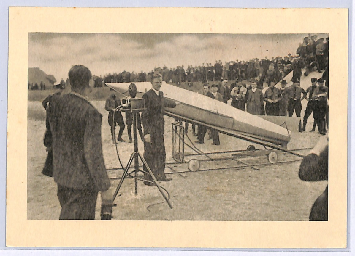 GERMANY ROCKET MAIL Stamps *IMPERF* Set Card FIRST FLIGHT 1934 Lufttorpedo WQ14 - Image 4