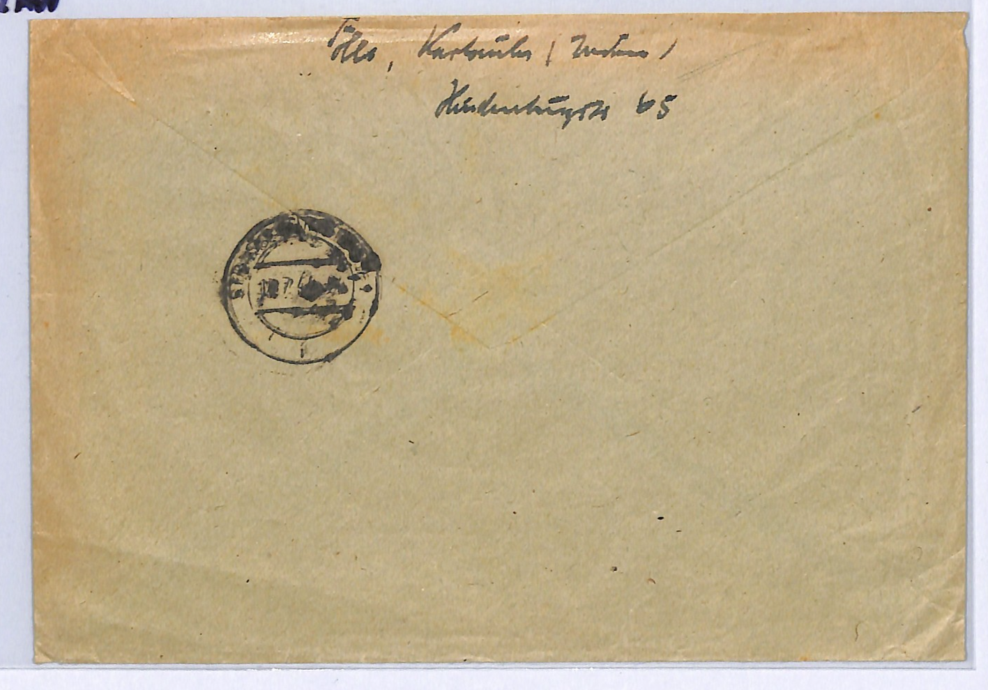 GERMANY WW2 Cover GDR ARMED FORCES Stamps 8+4pf MORTAR Reg 1944 Karlsruhe WA310 - Image 5