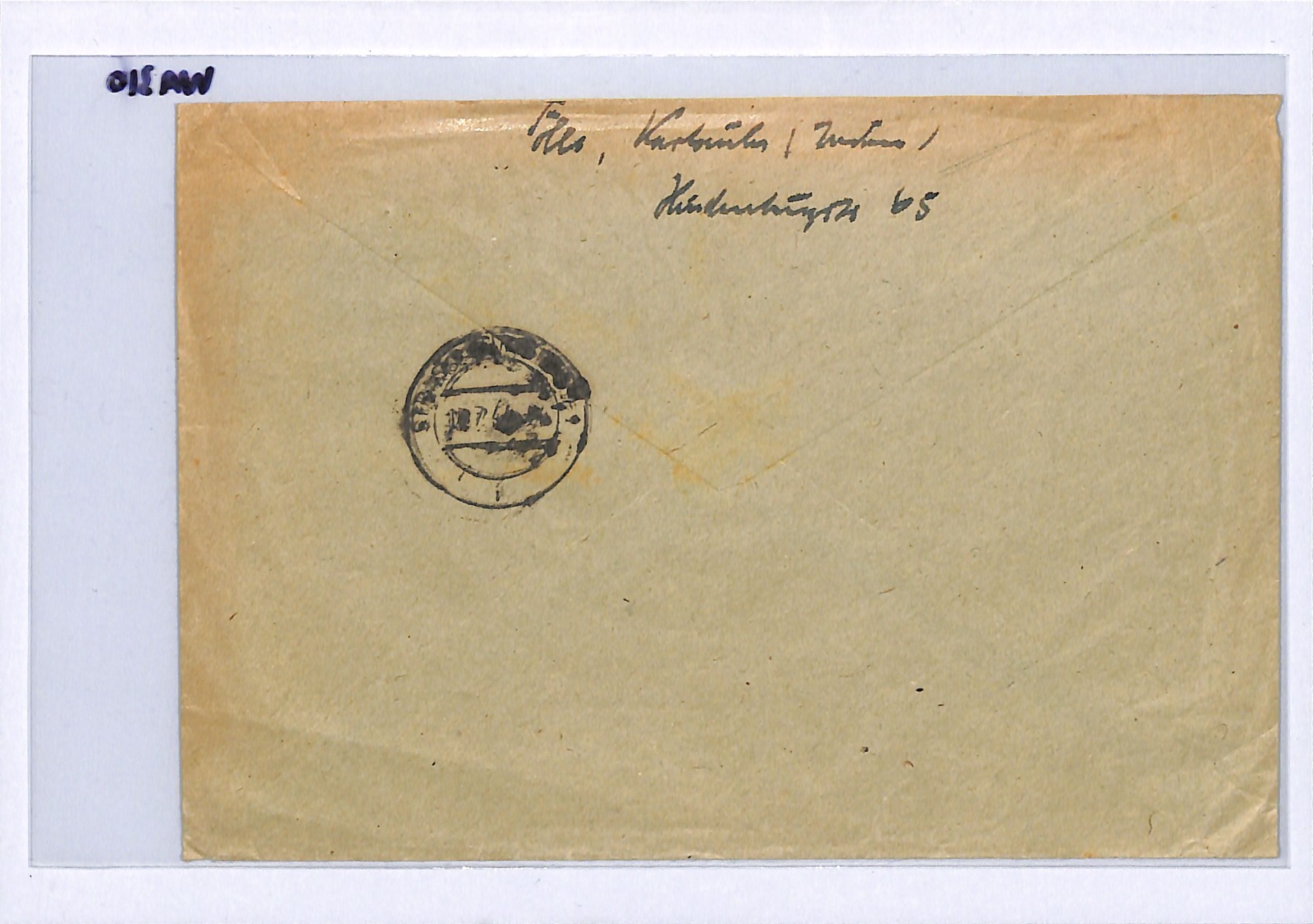 GERMANY WW2 Cover GDR ARMED FORCES Stamps 8+4pf MORTAR Reg 1944 Karlsruhe WA310 - Image 6