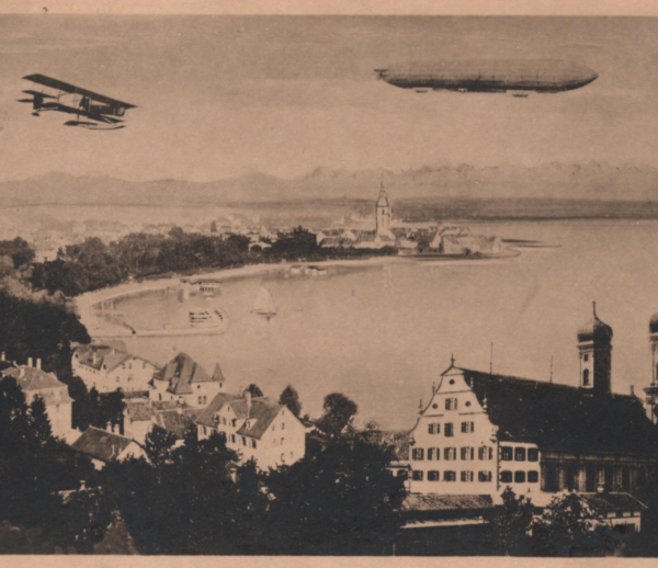 GERMANY ZEPPELIN Card 10pf *WEIMAR REPUBLIC* TREE 1919 Friedrichshafen CDS KZ307 - Image 3
