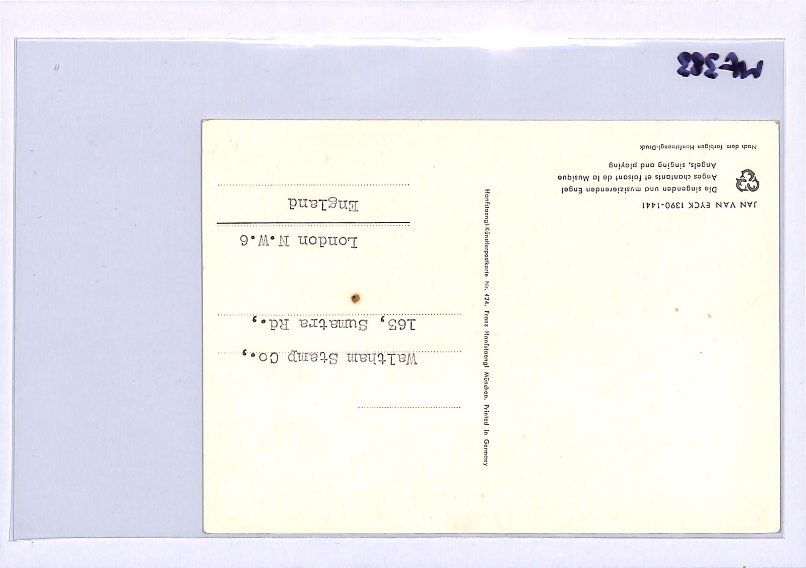 GERMANY/BERLIN 30+5pf *Philharmonic* (1950) MAXI-CARD 1952 ORCHESTRA MUSIC WF383 - Image 13