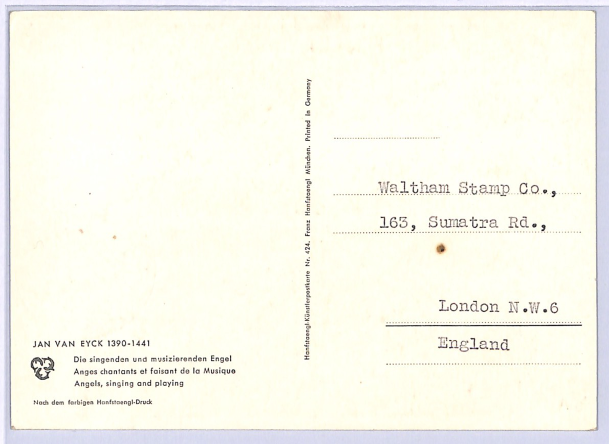 GERMANY/BERLIN 30+5pf *Philharmonic* (1950) MAXI-CARD 1952 ORCHESTRA MUSIC WF383 - Image 3