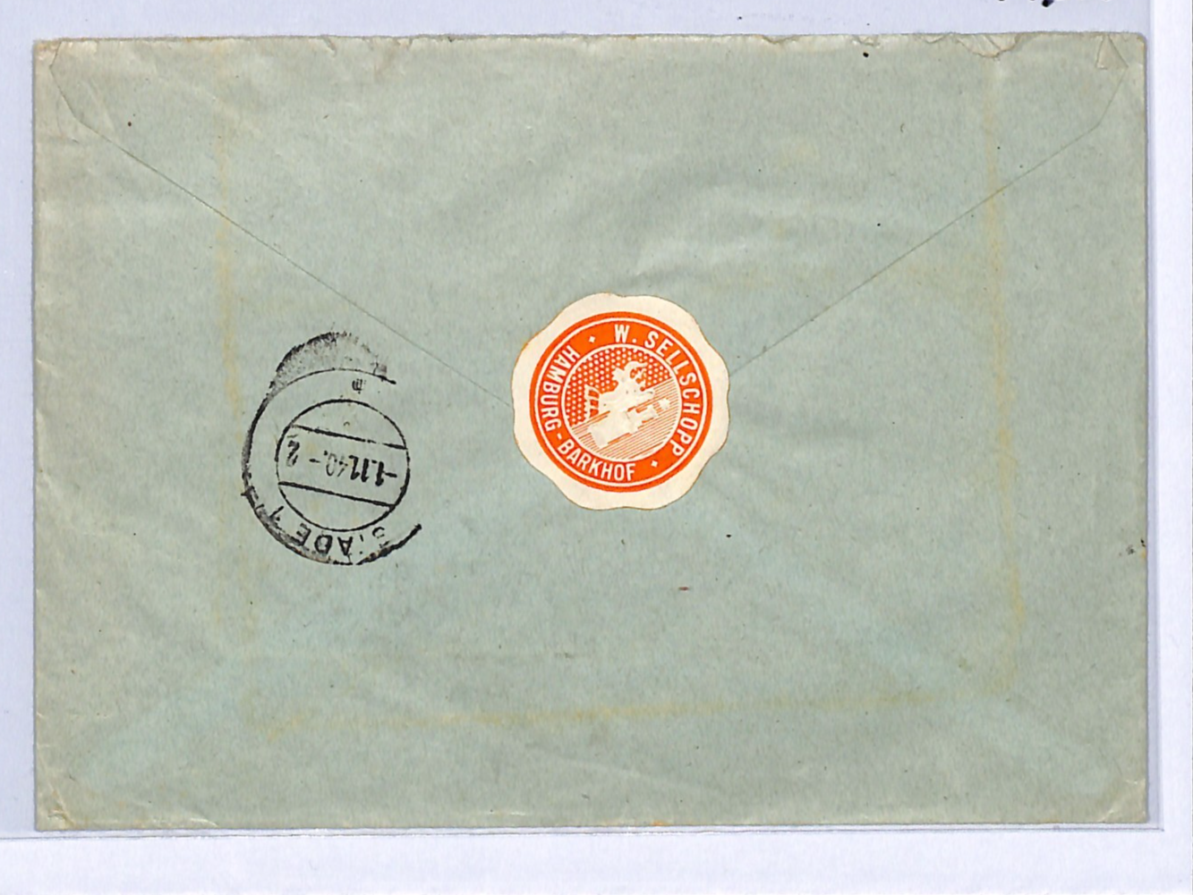 GERMANY/DANZIG Overprint WW2 Mixed Franking Cover Hamburg Reg 1940 (Poland)WG14 - Image 4