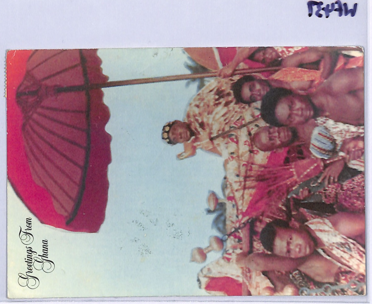 GHANA Postcard 1990 Error *MISPLACED INFLATION SURCHARGES* Strip{4} BBC WF437 - Image 8