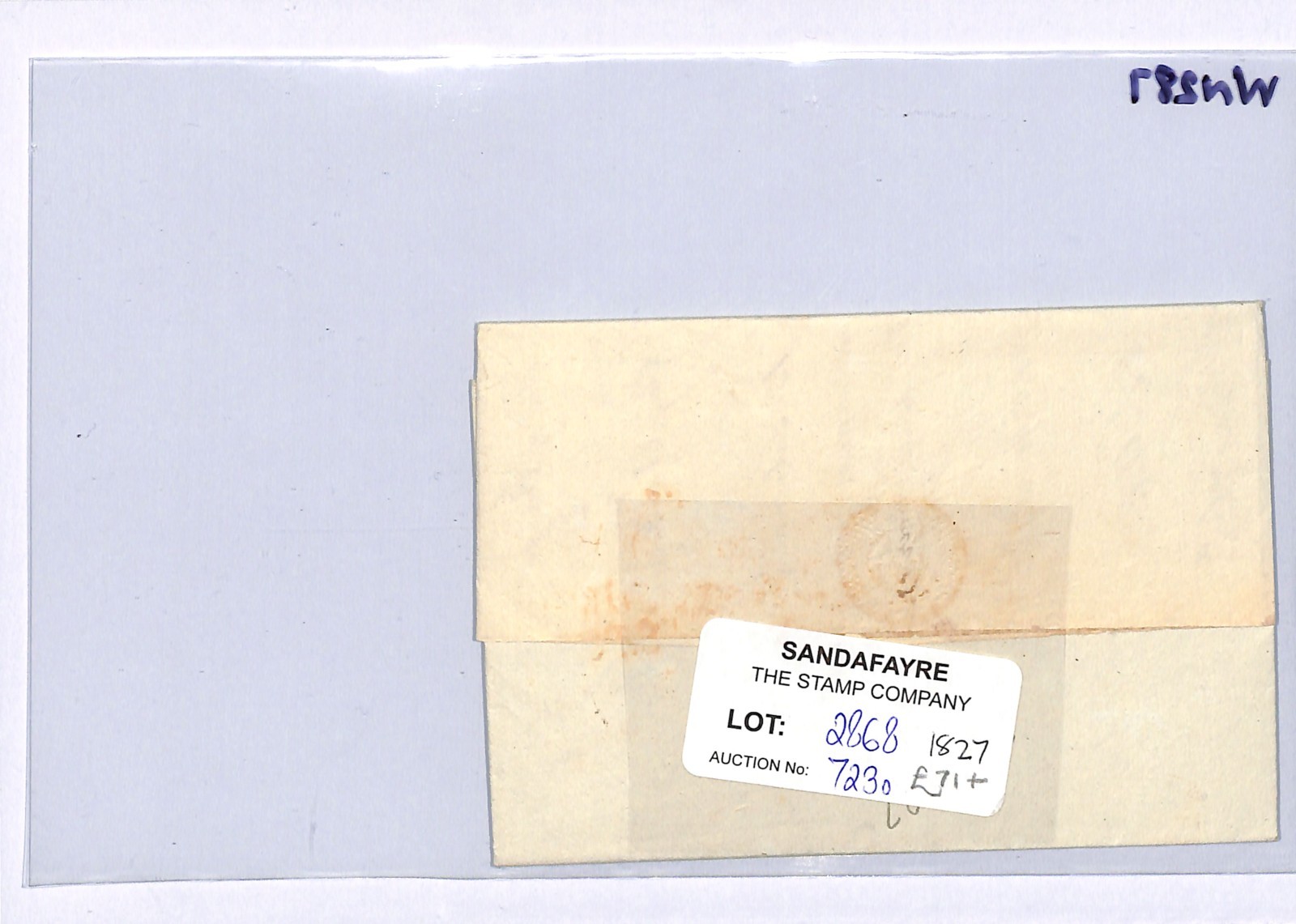 GIBRALTAR Cover 1827 Letter *SAN ROQUE* TRANSIT Entire Letter Cadiz WN287 - Image 6