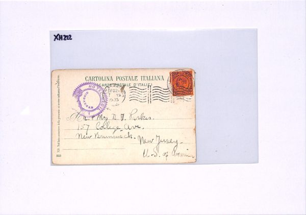 GIBRALTAR Postcard Fancy Violet *HOTEL CECIL* Cachet 1905 NEW BRUNSWICK NJ XH222 - Image 6