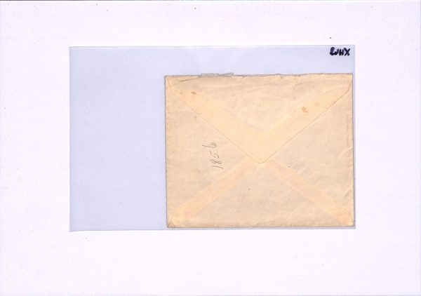 GIBRALTAR WW2 Cover *3/GIB* Black TRIANGULAR CENSOR Military FPO.475 Boston XH63 - Image 6