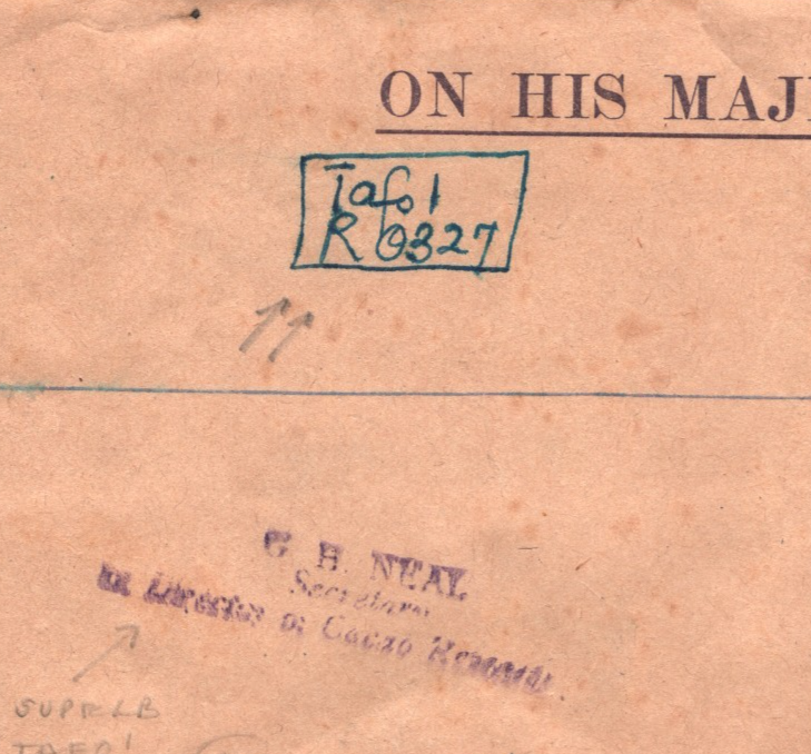 GOLD COAST Official Cover *TAFO* HAND-DRAWN R (Label) Registered 1955 OHMS YM333 - Image 3