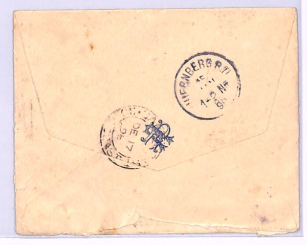 GOLD COAST QV Cover SALTPOND CDS *554* Numerals 1899 Liverpool Packet SHIPS XH46 - Image 4