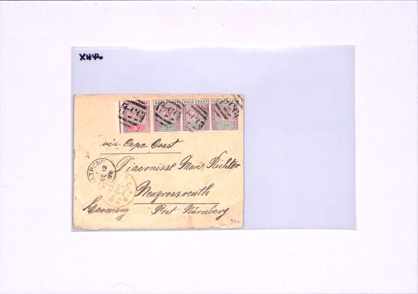 GOLD COAST QV Cover SALTPOND CDS *554* Numerals 1899 Liverpool Packet SHIPS XH46 - Image 5