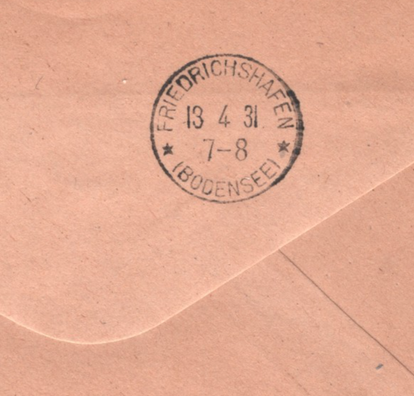 GRAF ZEPPELIN 1931 Violet Overprint EGYPT Cover 100m Air Cairo Sieger KZ422 - Image 3