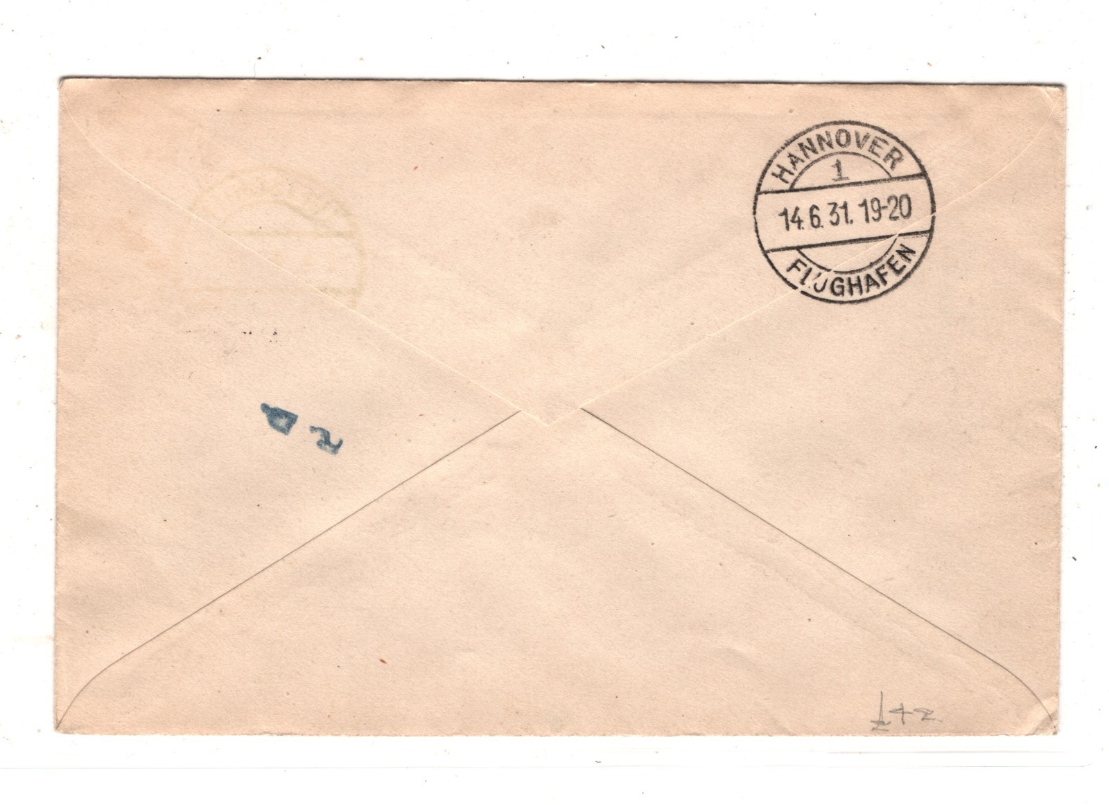 GRAF ZEPPELIN Air 1m PAIR Cover 1931 An Bord Děčín CZECHOSLOVAKIA Hannover KZ228 - Image 4