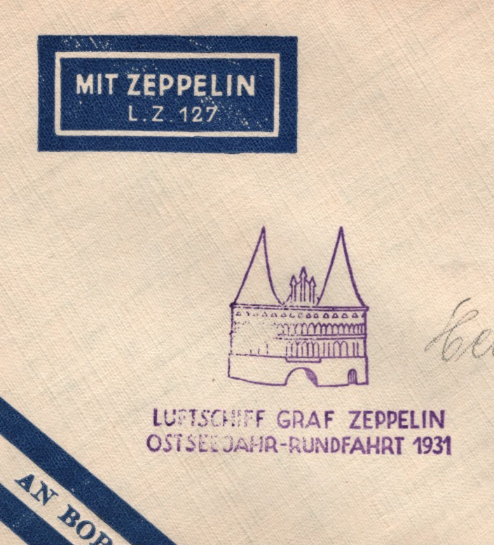 GRAF ZEPPELIN Air 2m *AN BORD* STATIONERY Cover 1931 OSTSEEJAHR-RUNDFAHRT KZ200 - Image 3