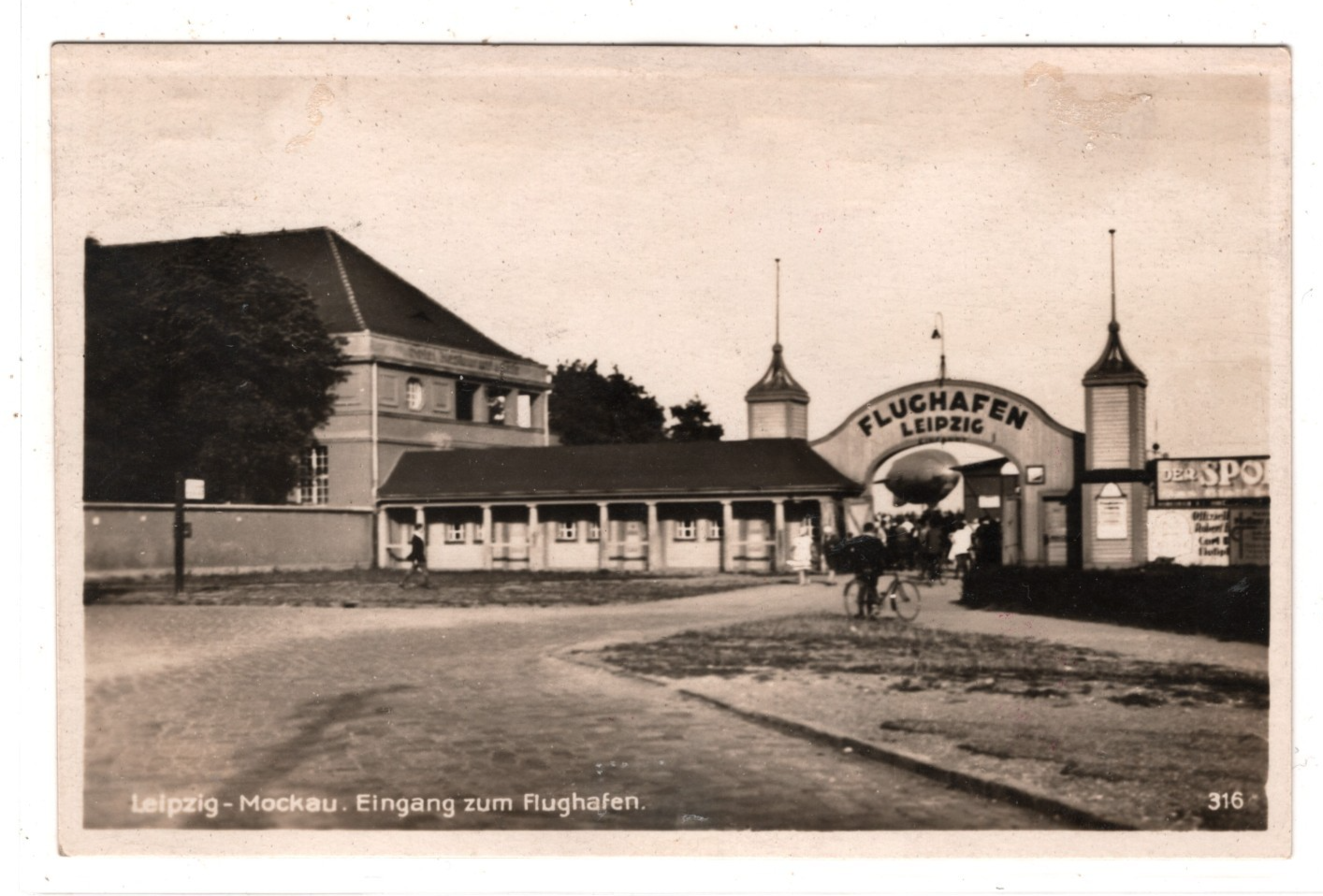 GRAF ZEPPELIN Air Card 1930 BASEL-FLUGPLATZ Cachet LEIPZIG FLUGHAFEN RP PPC KZ15 - Image 3