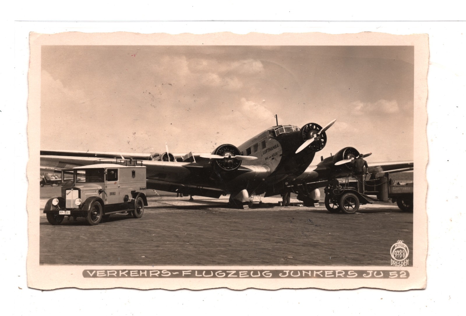 GRAF ZEPPELIN Air JUNKERS Card 1934 *11.SUDAMERIKAFAHRT* Germany Blocks KZ238 - Image 3