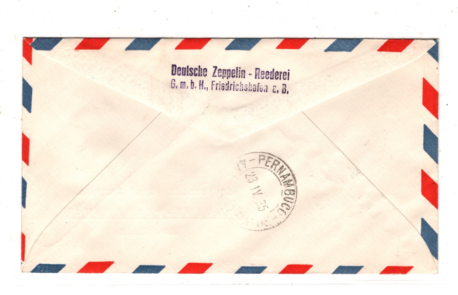 GRAF ZEPPELIN Air Mail 1m Cover SÜDAMERIKA *2 FAHRT* BRAZIL 1935 Germany KZ327 - Image 4