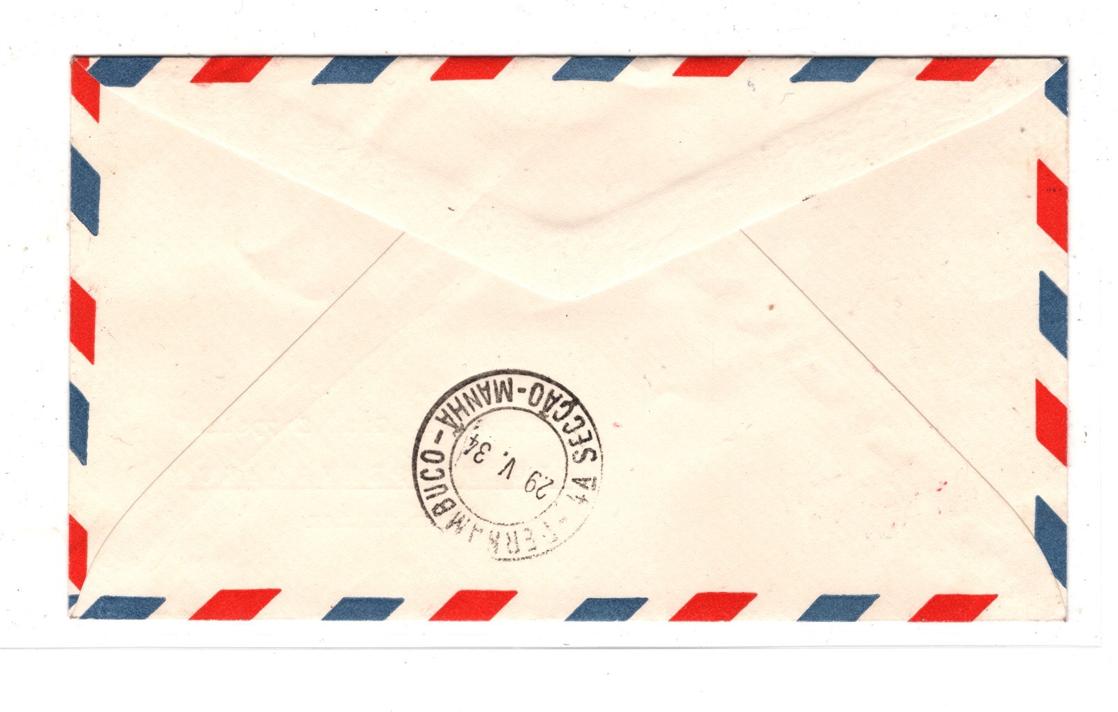 GRAF ZEPPELIN Air Mail 3m *AN BORD* CDS Cover 1934 BRAZIL Recife Germany KZ243 - Image 5