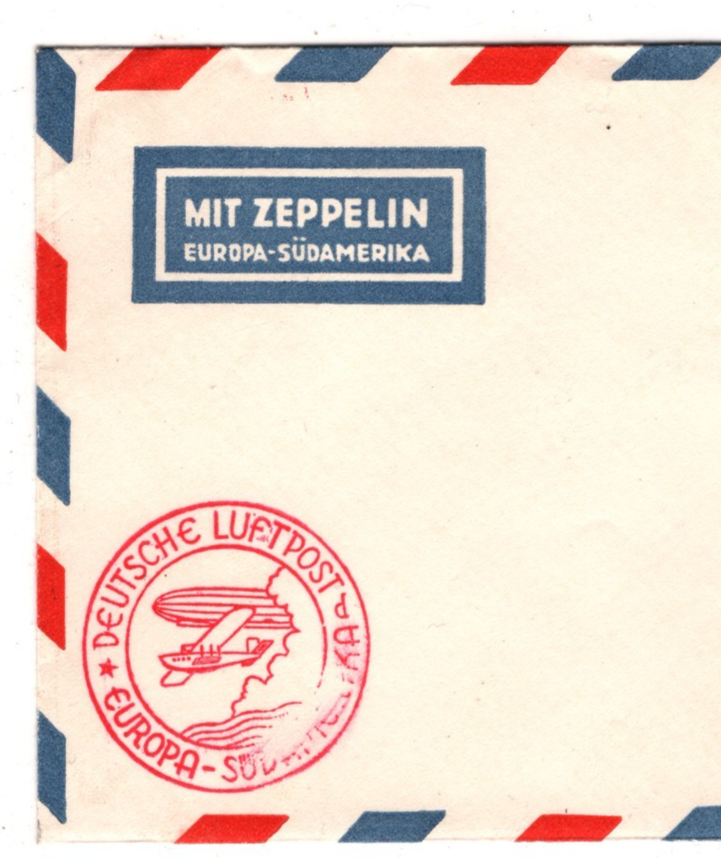 GRAF ZEPPELIN Air Mail 3m *AN BORD* CDS Cover 1934 BRAZIL Recife Germany KZ243 - Image 7