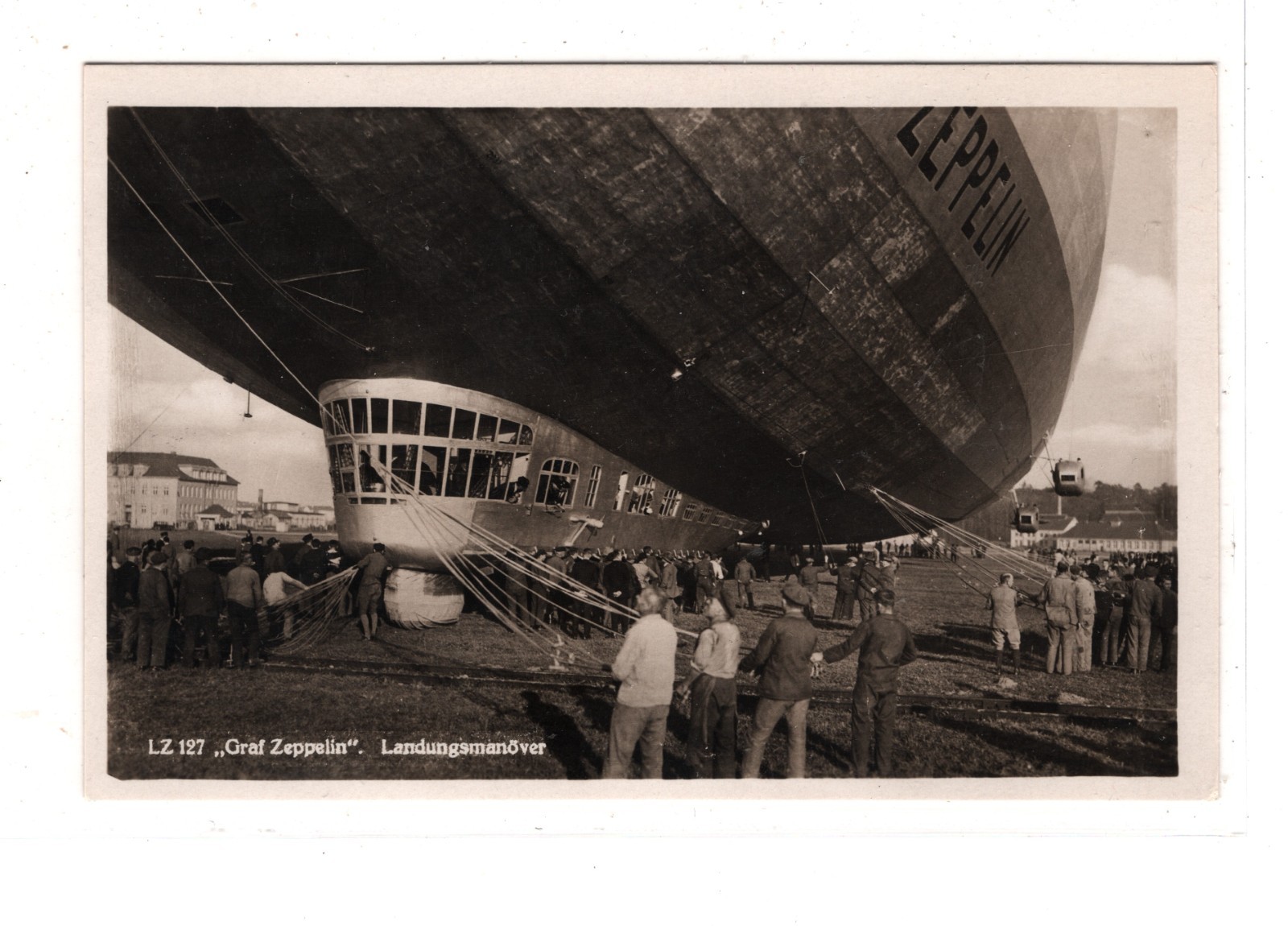 GRAF ZEPPELIN Air Mail AN BORD Card 1930 Braunschweig Münster Germany KZ182 - Image 3