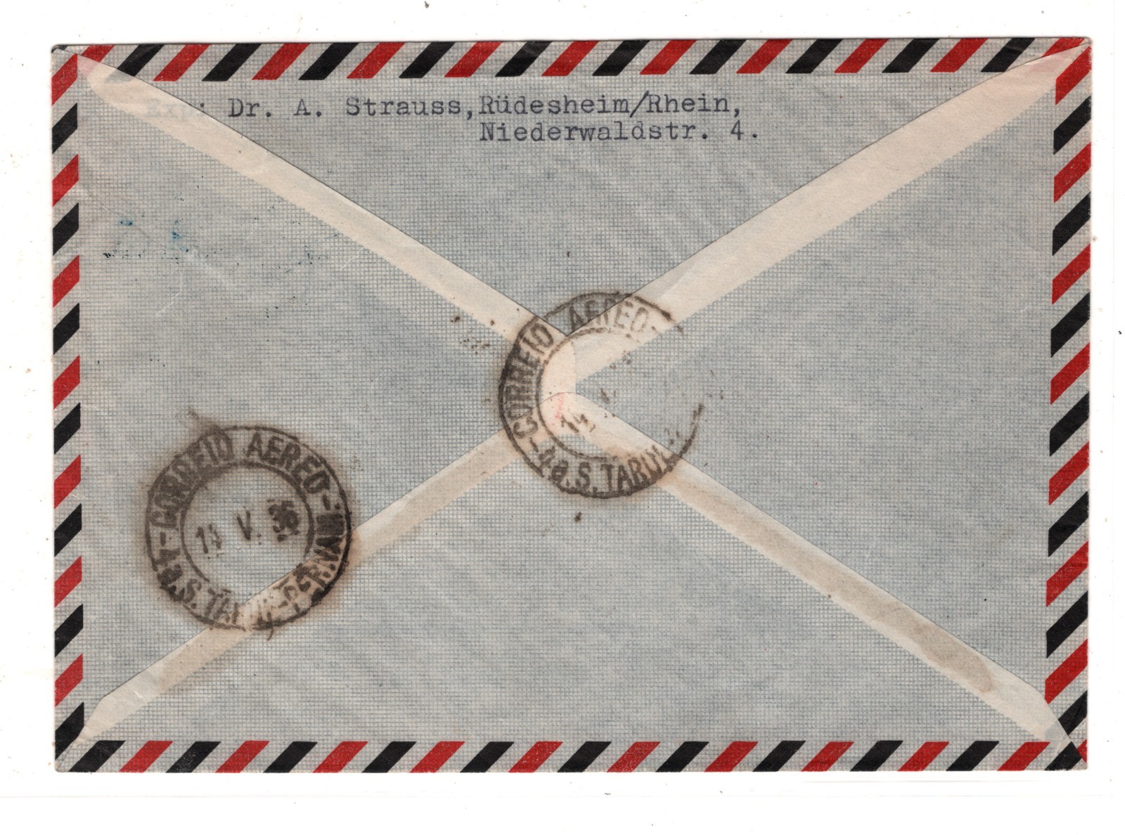 GRAF ZEPPELIN Air Mail ILLUSTRATED Cover SÜDAMERIKA *Blue* 1936 CDS Brazil KZ321 - Image 6