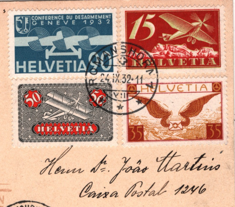 GRAF ZEPPELIN Air *SWITZERLAND* Card 1932 7. SÜDAMERIKAFAHRT Brazil KZ580 - Image 4